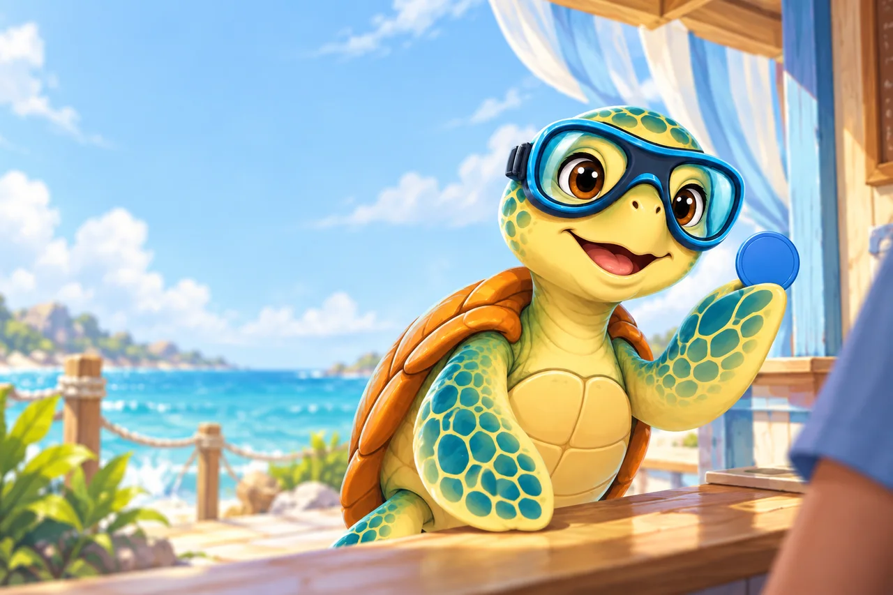 YouDive mascot illustration for Air Fills