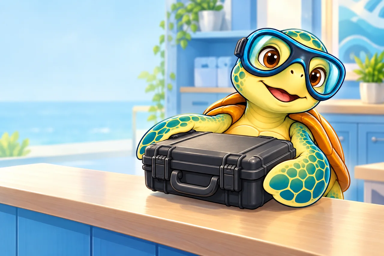 YouDive mascot illustration for Regulator Servicing
