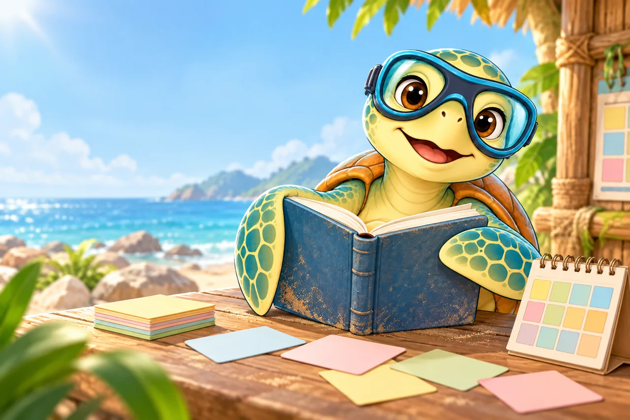 YouDive mascot illustration for Returning to Diving After a Break