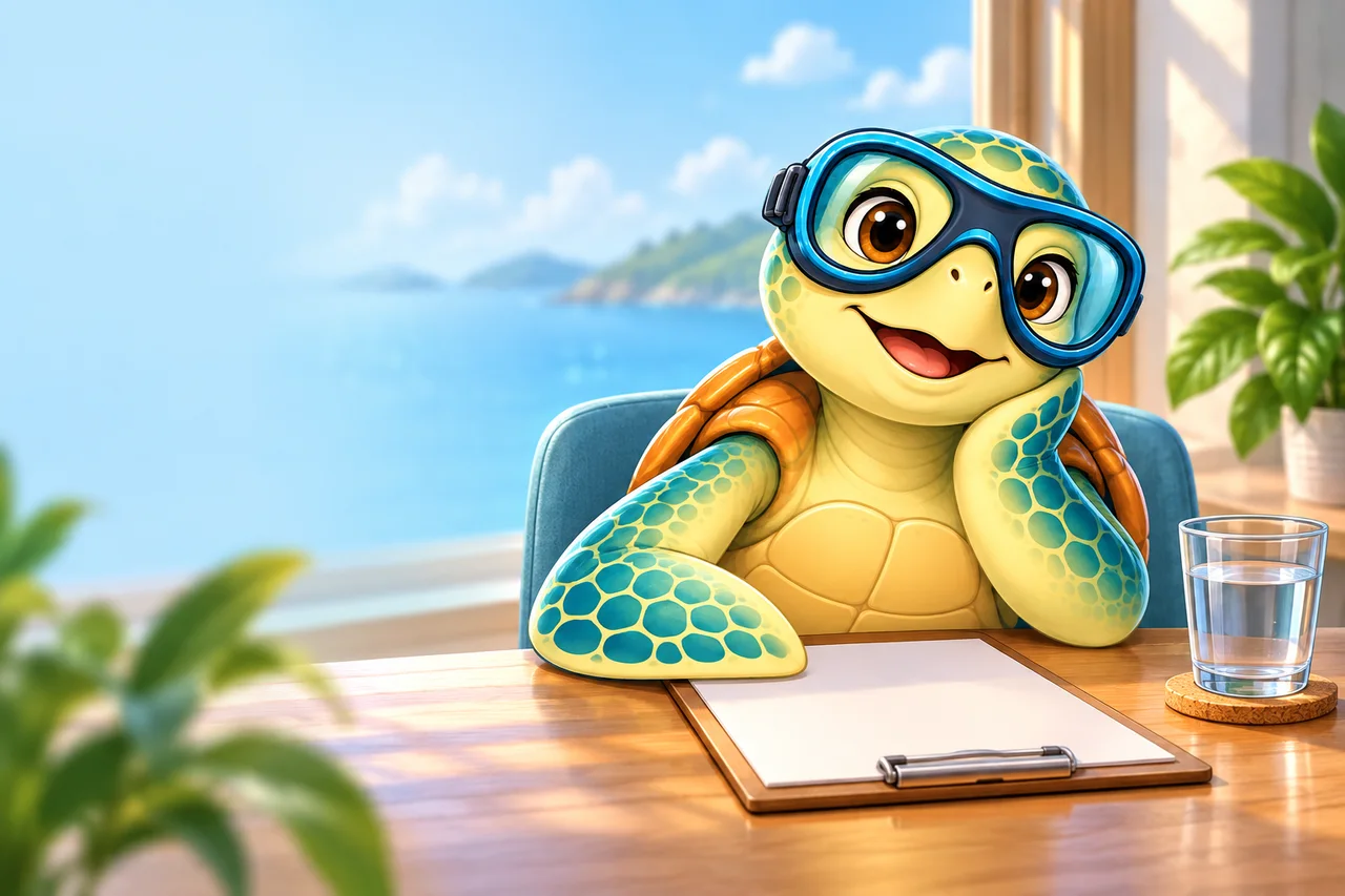 YouDive mascot illustration for Scuba Medicals and Fitness to Dive in Australia